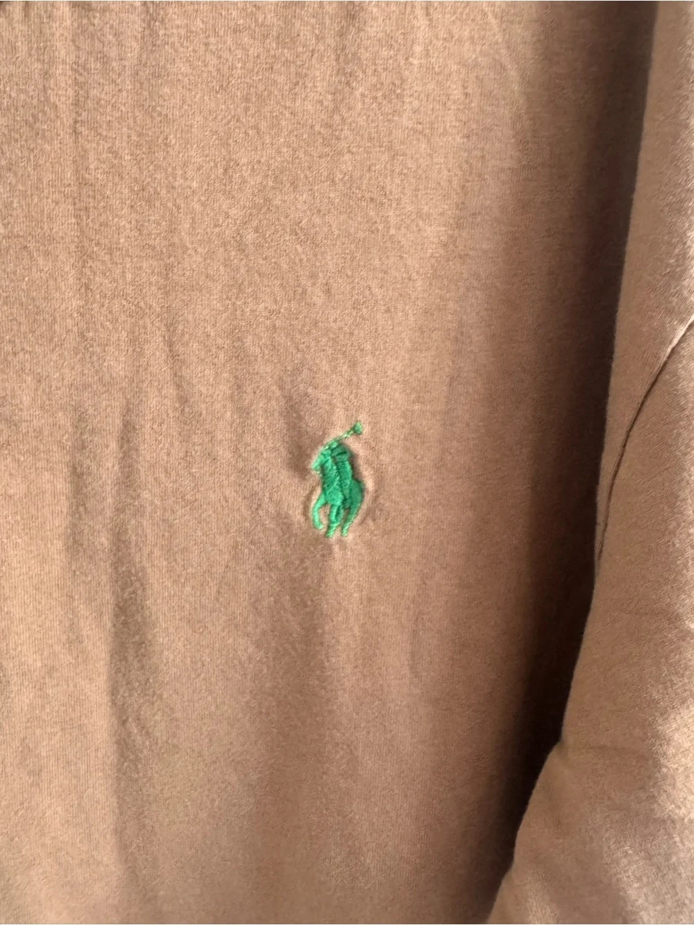Polo Ralph Lauren XL Brown V-Neck Pony Logo Cotton T-Shirt Men’s
